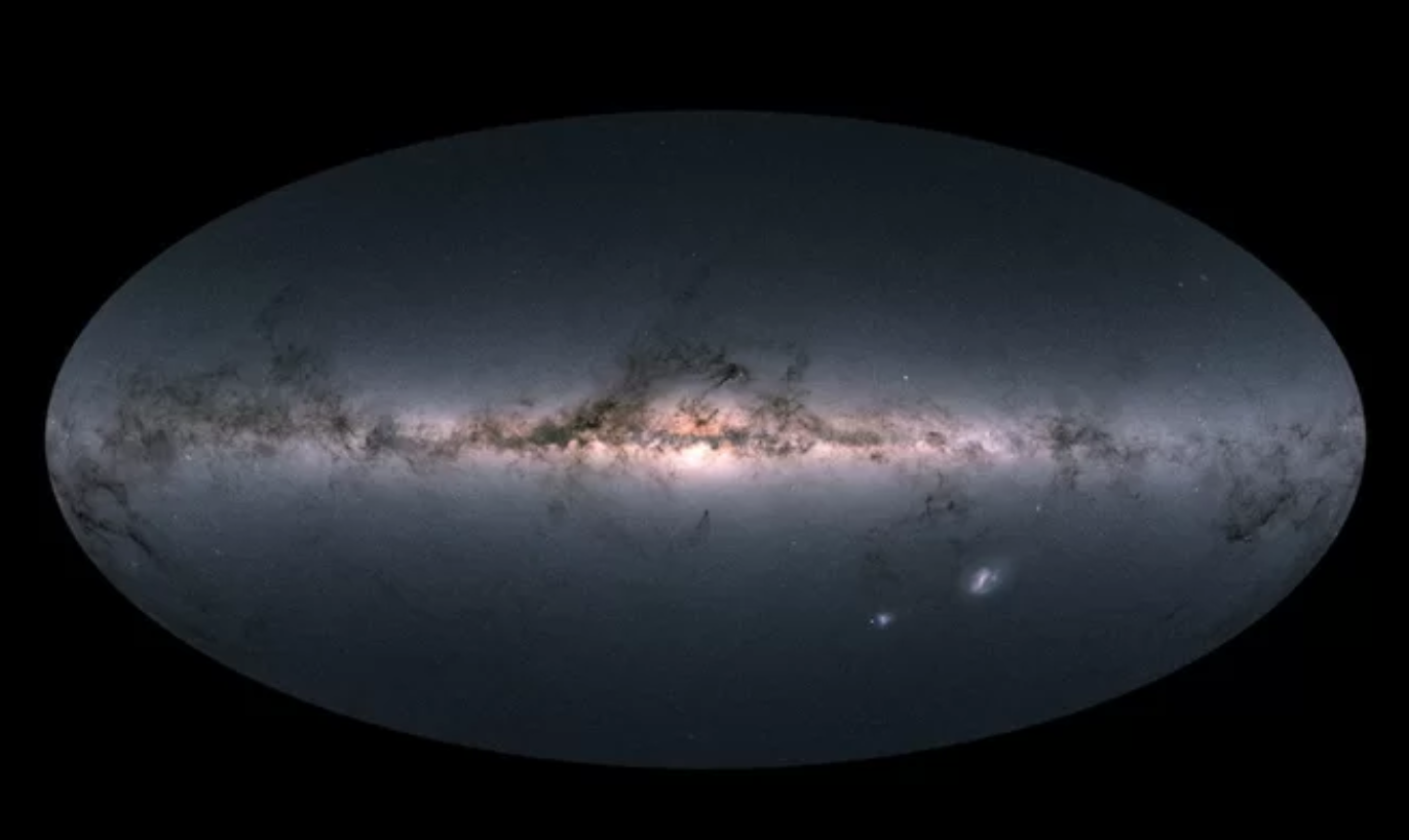 Impresionante mapa cósmico muestra la ubicación de casi 2 mil millones de estrellas