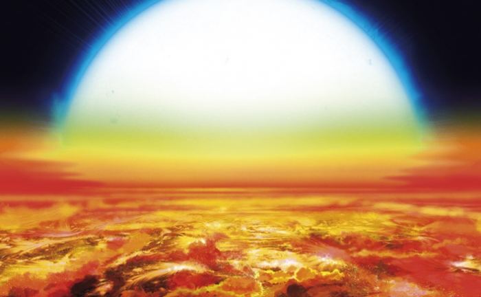 Vapor de hierro y titanio encontrados en la atmósfera de un exoplaneta ultra caliente