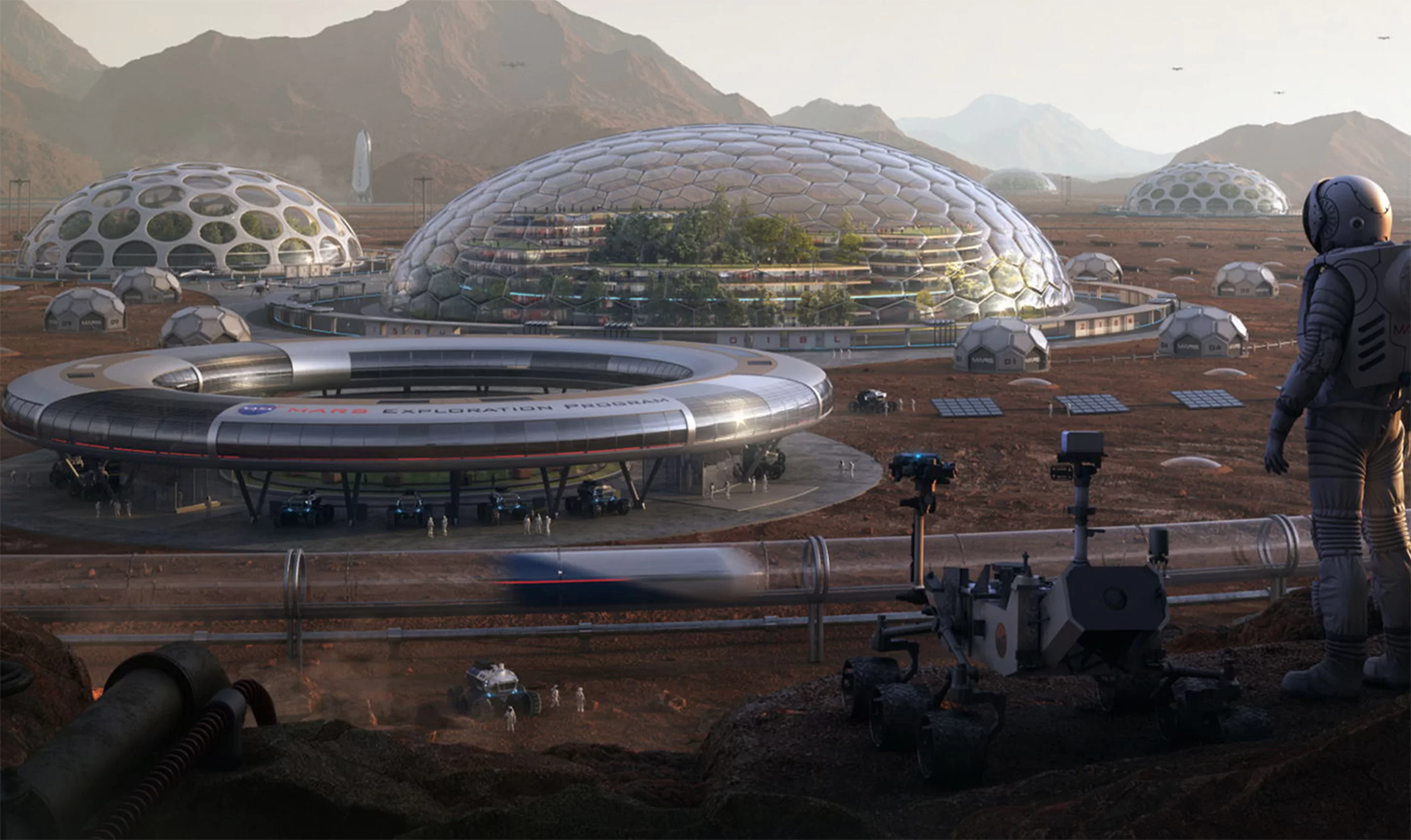 Estos diseños impresionantes muestran cómo se vería nuestro futuro en Marte