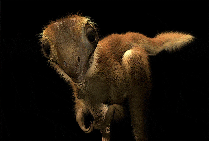 Nueva reconstrucción digital muestra a un bebé T. Rex como un monstruo muy lindo