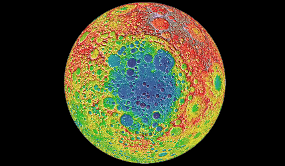 Astrónomos detectan una enorme masa inexplicable bajo un cráter gigante en la Luna