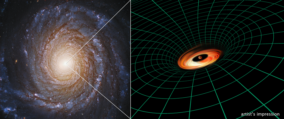 El Hubble descubre un disco en un agujero negro, que no debería existir  