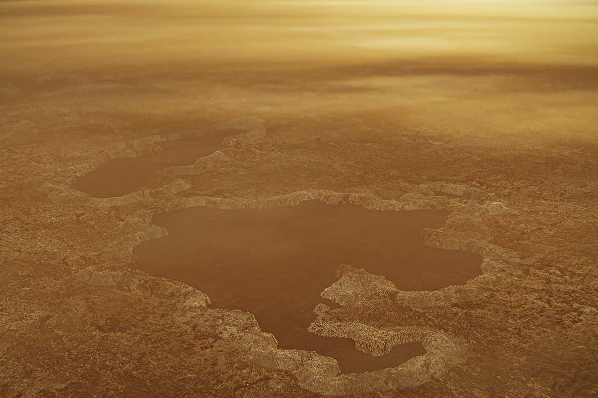 Los lagos de forma extraña de Titán podrían haberse formado a partir de explosiones subterráneas