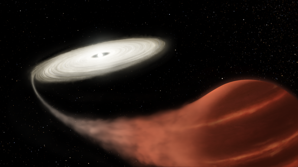 Astrónomos han capturado una estrella ‘vampiro’ drenando a su compañera, una enana marrón