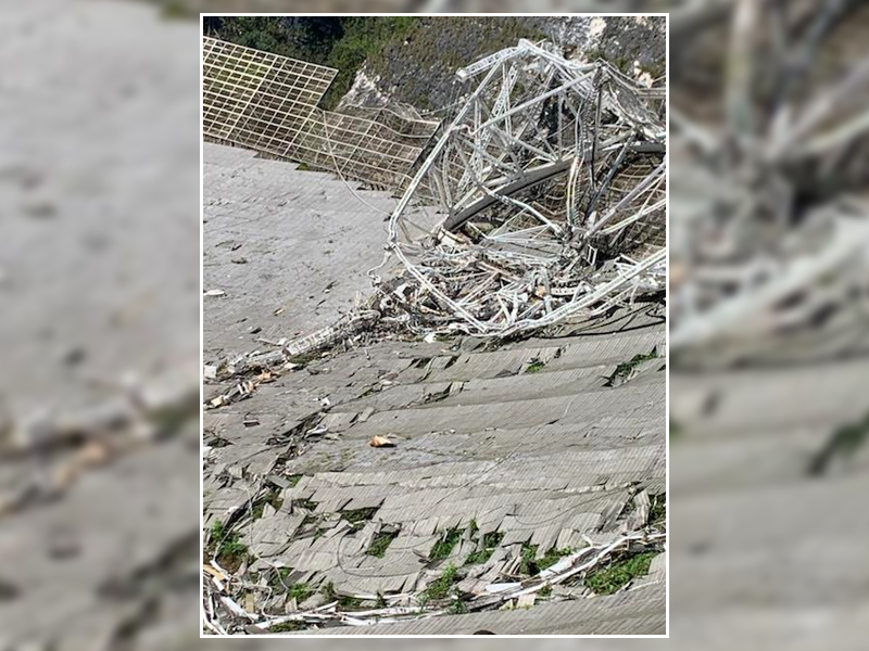 El telescopio de Arecibo colapsó por completo