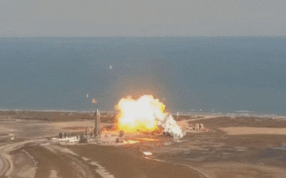 El Starship de SpaceX vuelve a explotar en su segundo intento de aterrizaje