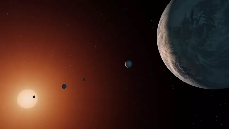 El sistema estelar TRAPPIST-1 no fue bombardeado por rocas espaciales como la Tierra primitiva