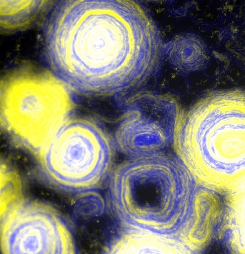 Bacterias mutantes recrearon accidentalmente una de las pinturas más icónicas de Van Gogh