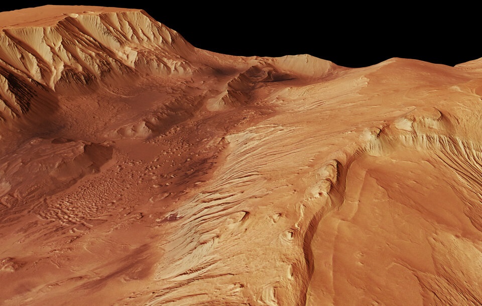 El «Gran Cañón» de Marte tiene una cantidad significativa de agua