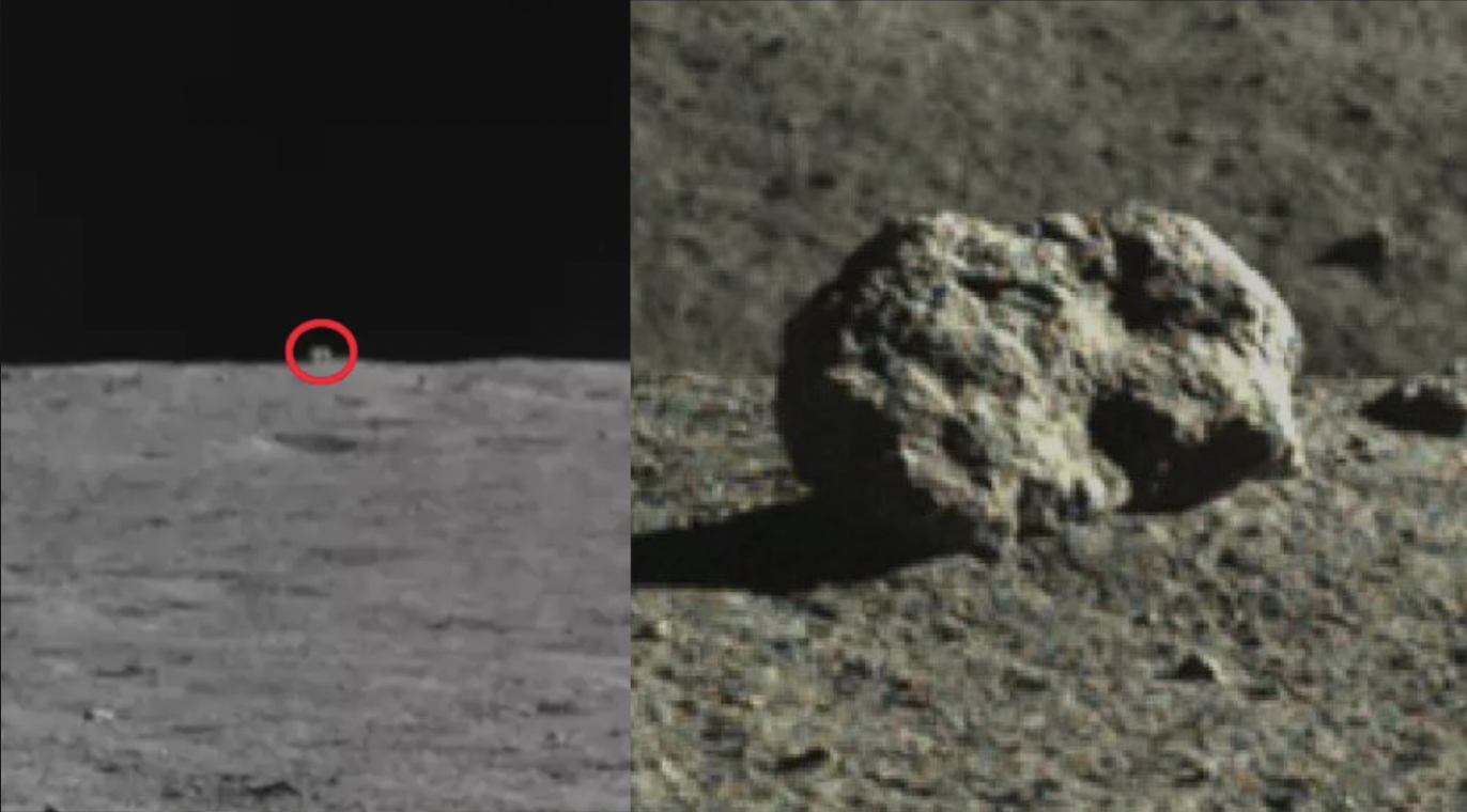 «Cabaña misteriosa» en la Luna era lo que se sospechaba, una roca
