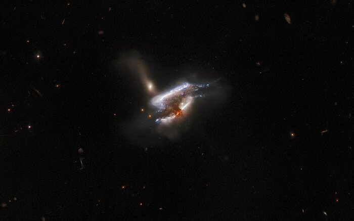Telescopio Hubble captura asombrosa imagen de la épica colisión de tres galaxias [VIDEO]
