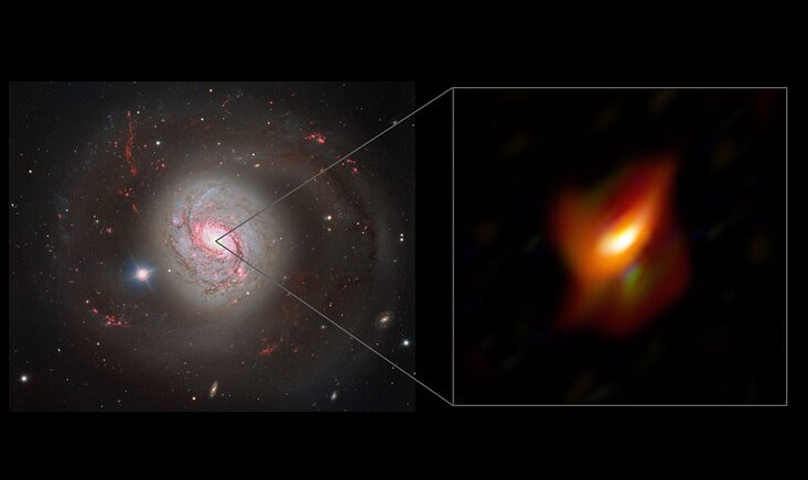 Astrónomos detectan un agujero negro supermasivo escondido dentro de un espeso polvo cósmico