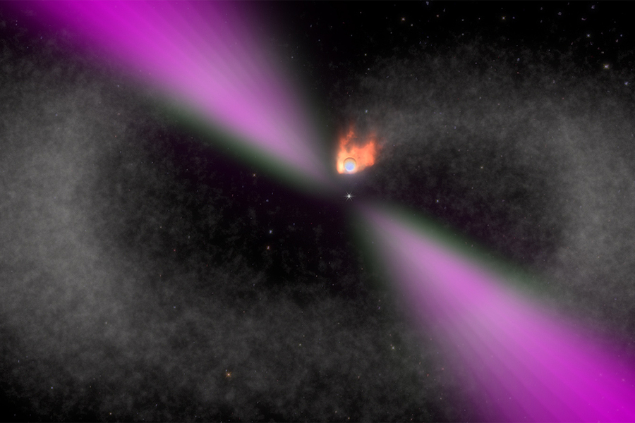 Astrónomos detectan un extremo púlsar “viuda negra” a solo 3.000 años luz de distancia