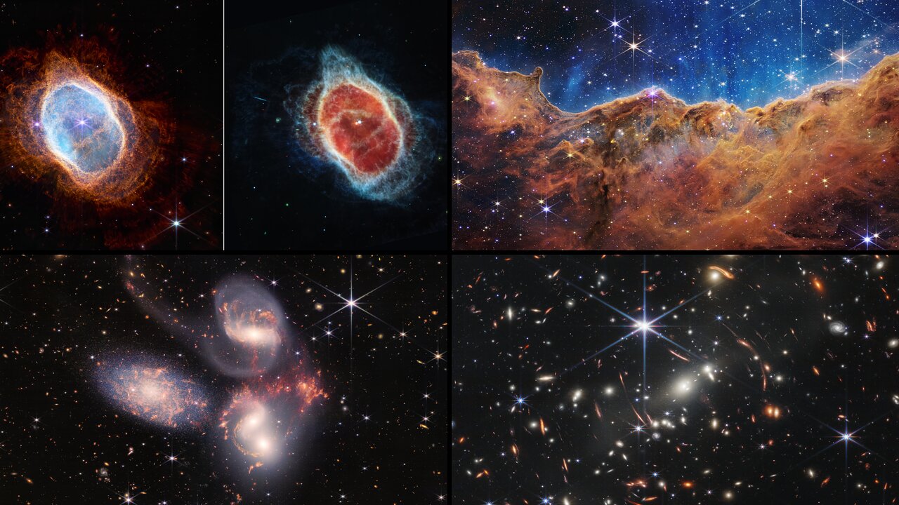 Estas son las 5 primeras impresionantes imágenes del Telescopio James Webb