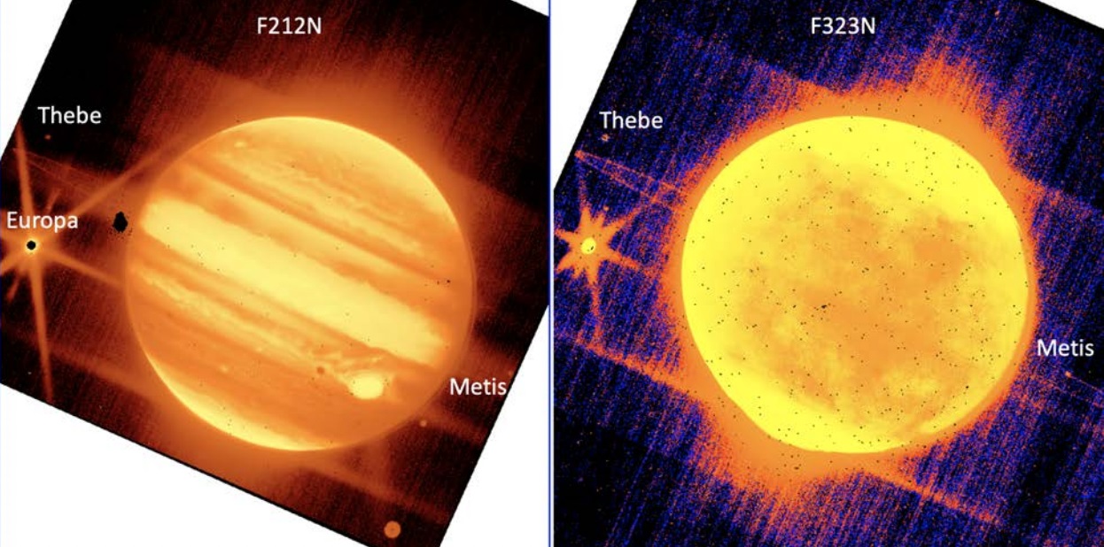 El Telescopio James Webb también capturó hermosas imágenes de Júpiter