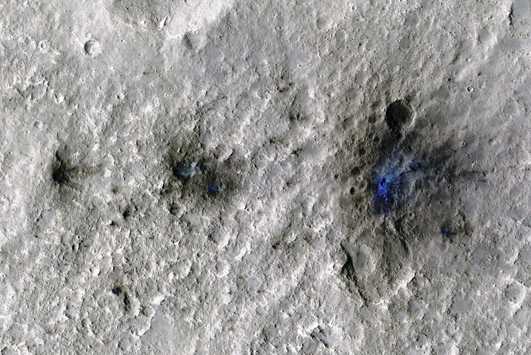 meteoritos en Marte
