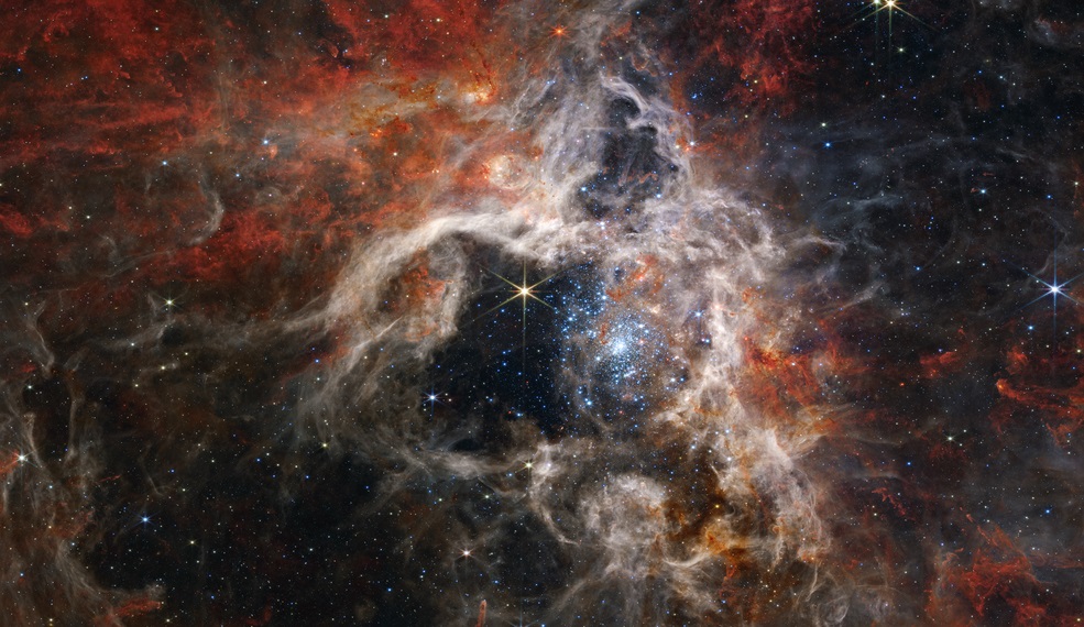 La Nebulosa de la Tarántula captada como nunca antes gracias al James Webb