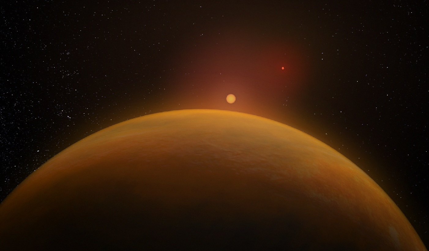 Astrónomos producen la primera vista en 3D de un exoplaneta orbitando un sistema binario [VIDEO]