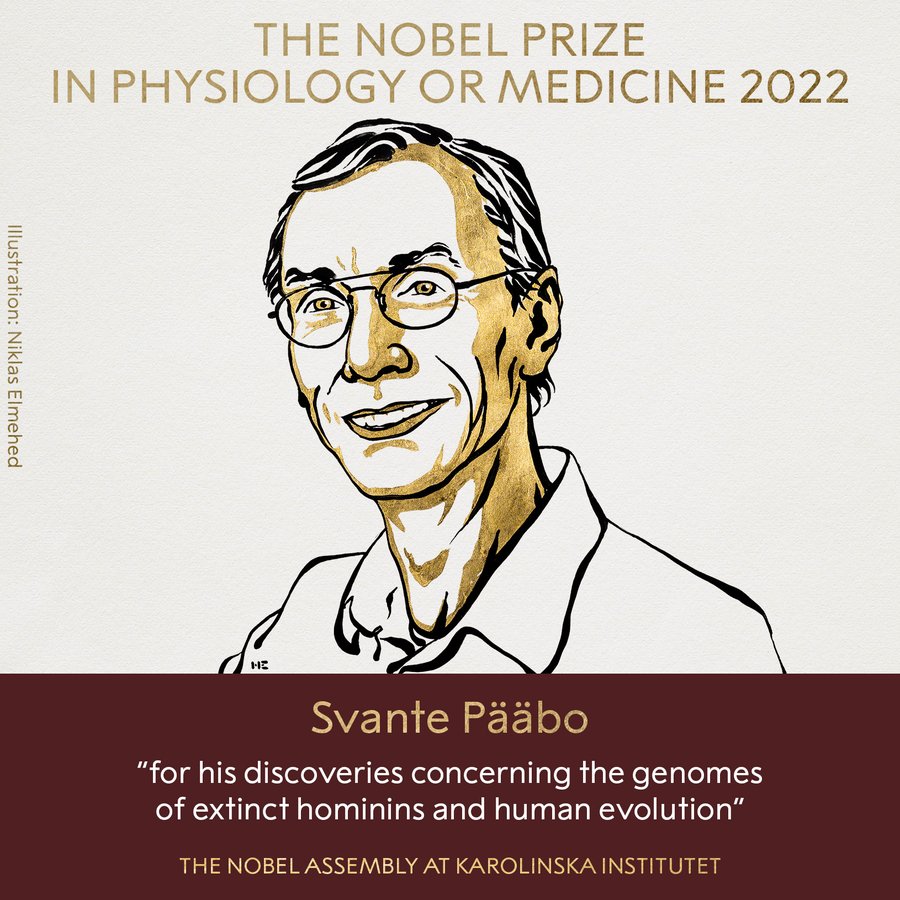 El Premio Nobel de Medicina o Fisiología fue otorgado por el estudio del ADN de los pueblos antiguos 