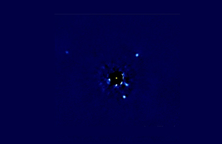 Este increíble video muestra cuatro exoplanetas girando alrededor de una estrella