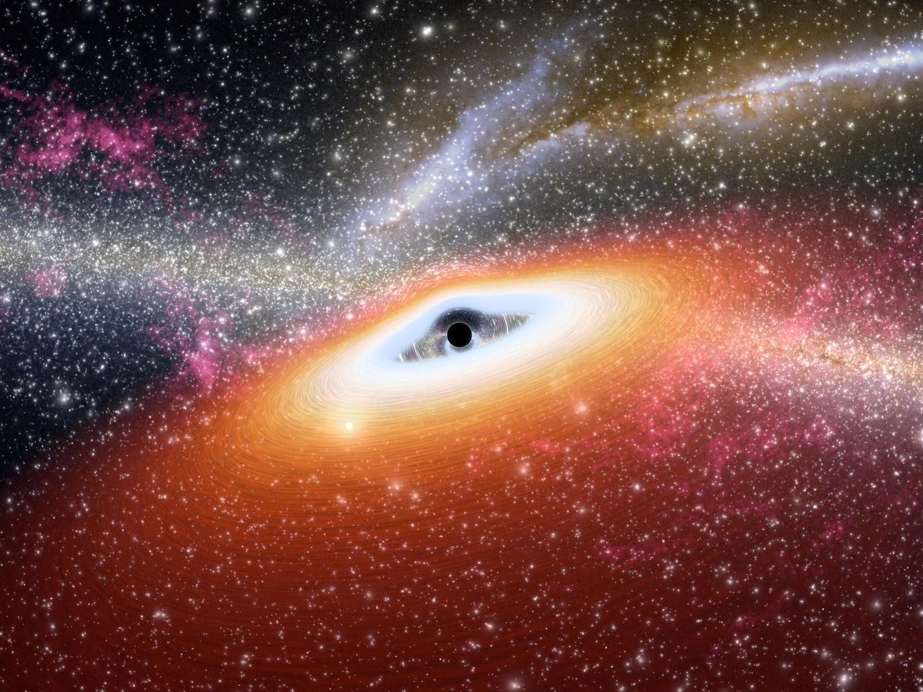 Astrónomos encuentran rastros de un agujero negro supermasivo escapando de una galaxia