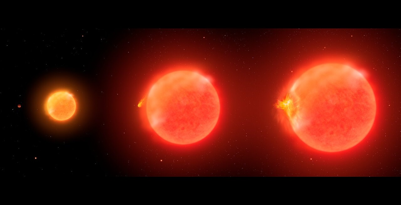 Astrónomos observan una estrella absorbiendo un exoplaneta por primera vez