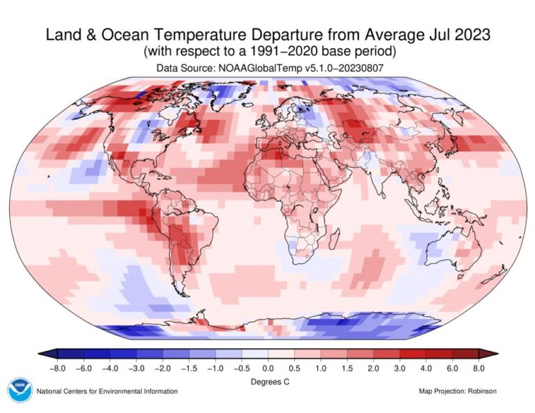 Julio del 2023 fue el mes más caliente registrado pero el próximo año será peor, afirma la NASA