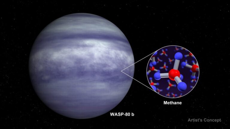 El James Webb detectó metano en la atmósfera de un exoplaneta
